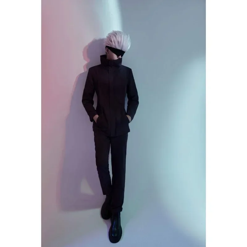 Anime Jujutsu Kaisen Gojo Satoru Maske Augenbinde Cosplay Prop Anime Schwarzer Mann Frauen Haarband Zubehör Schlaf Brillen – Detail 4