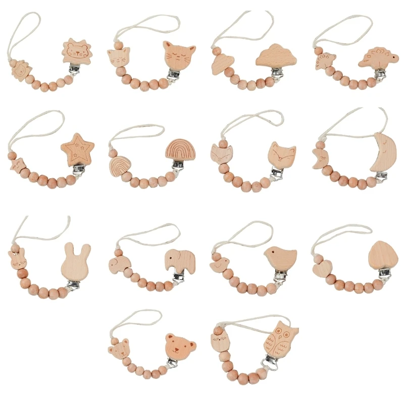 

Pacifier Clip Chain Strap Anti-drop Baby Teething Toy Nipple Holder Rope