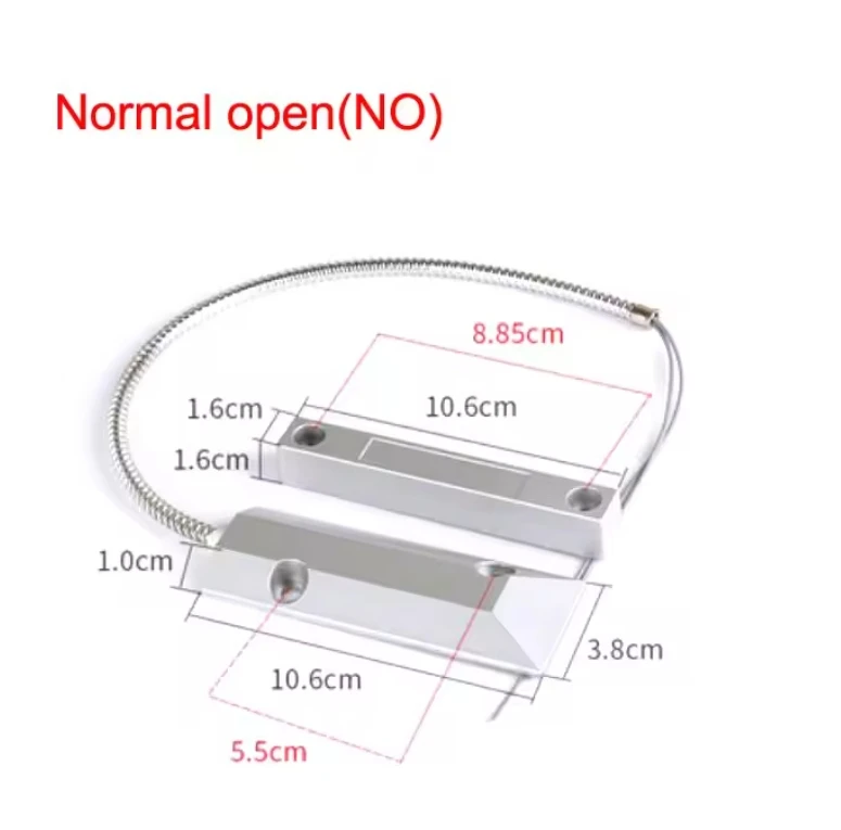 Xin-sheng Wired Metal Roller Shutter Door Magnetic Contact Waterproof Switch Alarm OC-55 Door Sensor For Home Alarm System