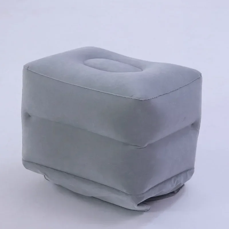 Travel Inflatable Adjustable Foot Pillow Inflatable Footrest Sleep Sit Long-distance Train Car Foot Rest Footstool 4