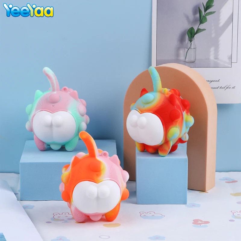 

Cat Butt Pop Up Bubble Cute Toys Fidget Anti-Stress Press Balls Kids Toys Pinch Decompression For Adult And Children Gift Toys