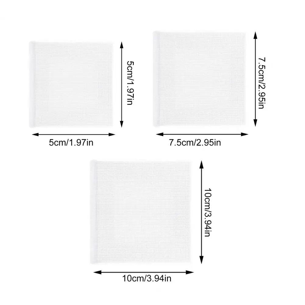 10 Pcs Oil Painting Board No Oil Leakage Triple Primed Wooden Mini Primer Stretch Canvas for Watercolor Acrylic Art Supplies