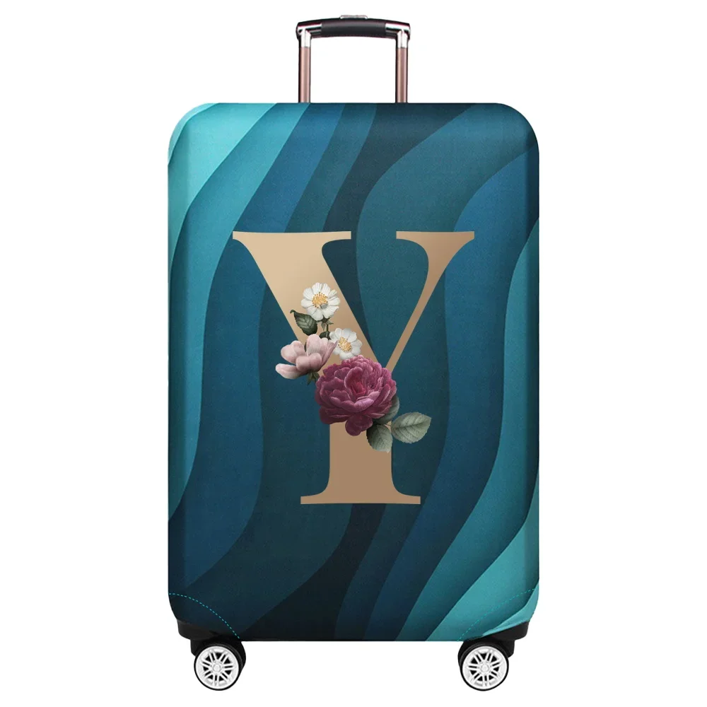 Gold Letter Print Luggage Protective Dust Cover & Travel Accessory
