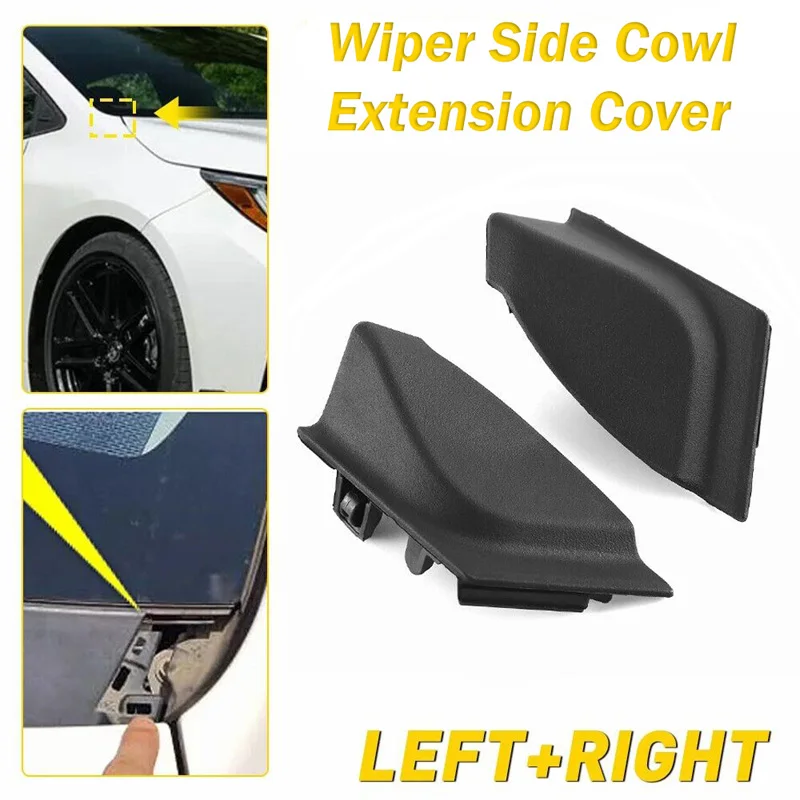 1 Pair Car Front Windshield Wiper Cowl Side Trim Cover For Toyota Corolla 2020 2021 2022 Windshield Wrap Corner Trim Accessory 2