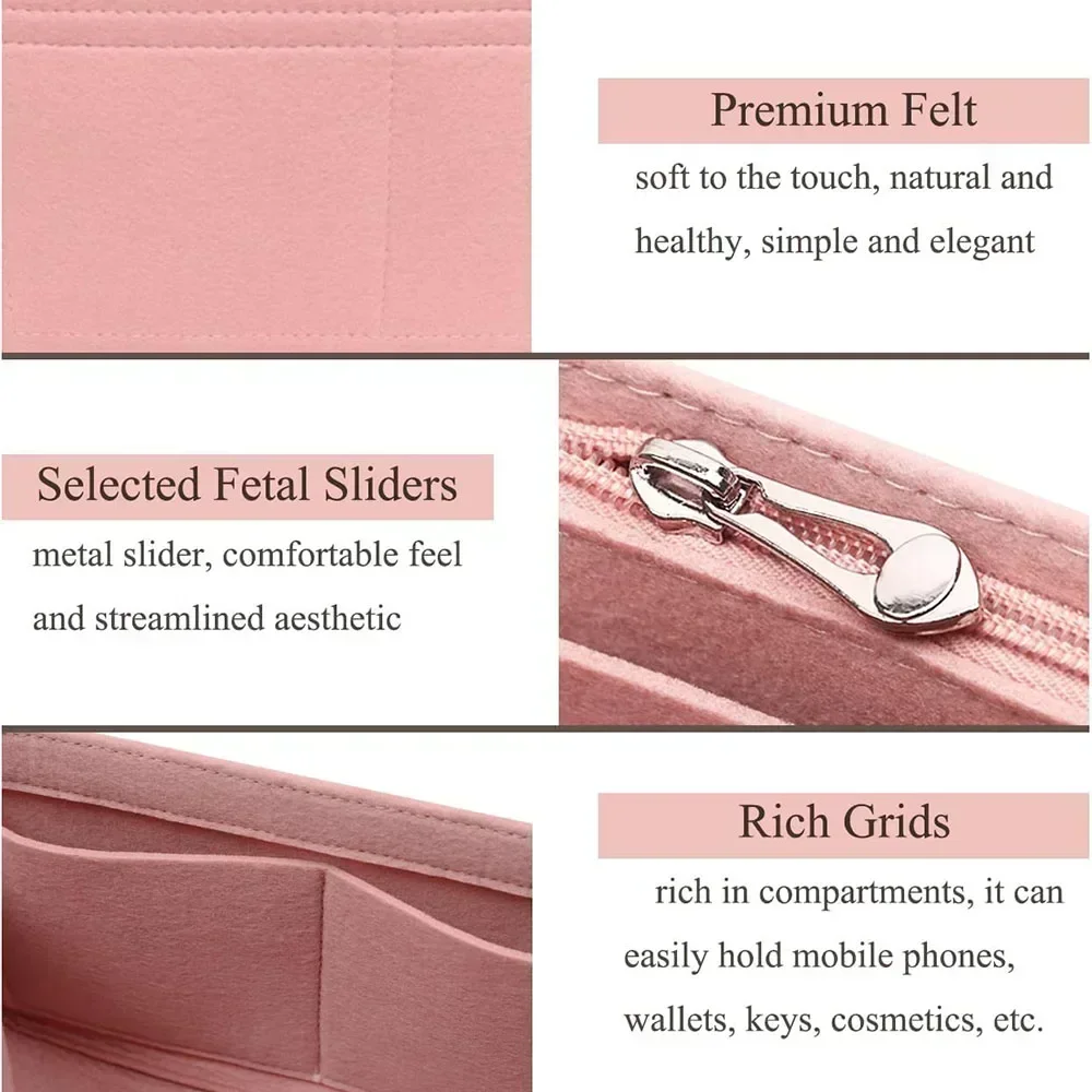 Bag Organizer LONGCHAMP Mini Tote Timid Bag Storage & Finishing Inner Liner Handbags Insert Organizer Fit Mini Size