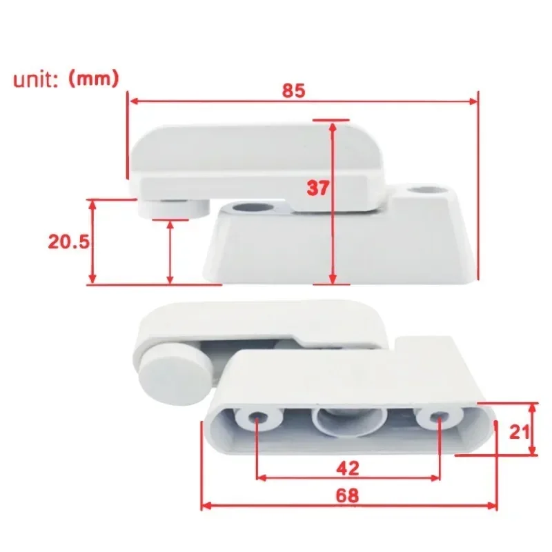 T-lock Window Door Sash Lock Safety Lever Handle Sweep Latch Child Safe Security Hardware Accessories Plastic Stainless Steel