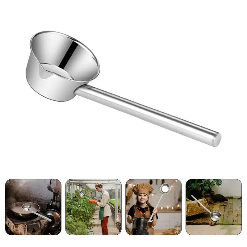 Description Picture 6 of itemStainless Steel Spoon Water Ladles Dining Hall Big Scoop Home Tools Dispenser Soup Handle Dipper Multipurpose Long