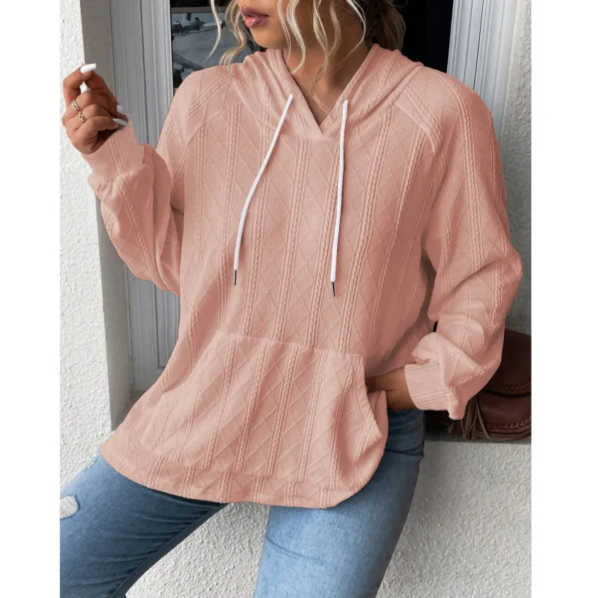Women's Casual Loose Hooded Sweatshirt