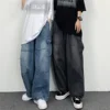 Loose Japanese Style Denim Jeans Couple Model Multiple Pockets Teenagers Autumn Winter New Fashion Brand Loose Long Pants