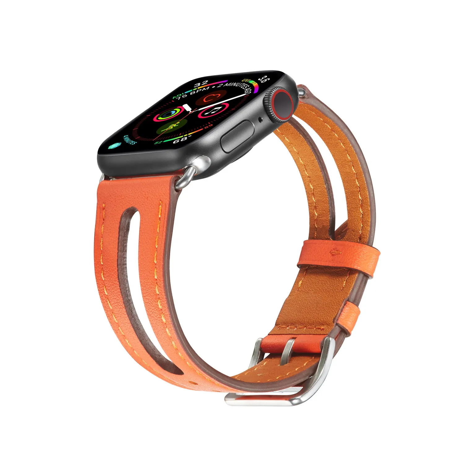 애플 워치 밴드용 가죽 스트랩, 49mm, 45mm, 41mm, 44mm, 40mm, 42mm, 38mm, iWatch Ultra 8 7 6 5 4 3 SE Correa용 팔찌