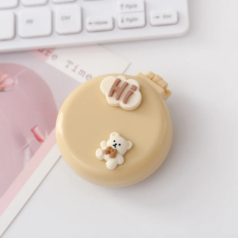 Hair Brush Comb Cute Cartoon Folding Comb with Cosmetic Mirror for Girls Air Cushion Massage Portable Comb Kids Dress Up Makeups Toy Gifts hair brush comb baby hair comb