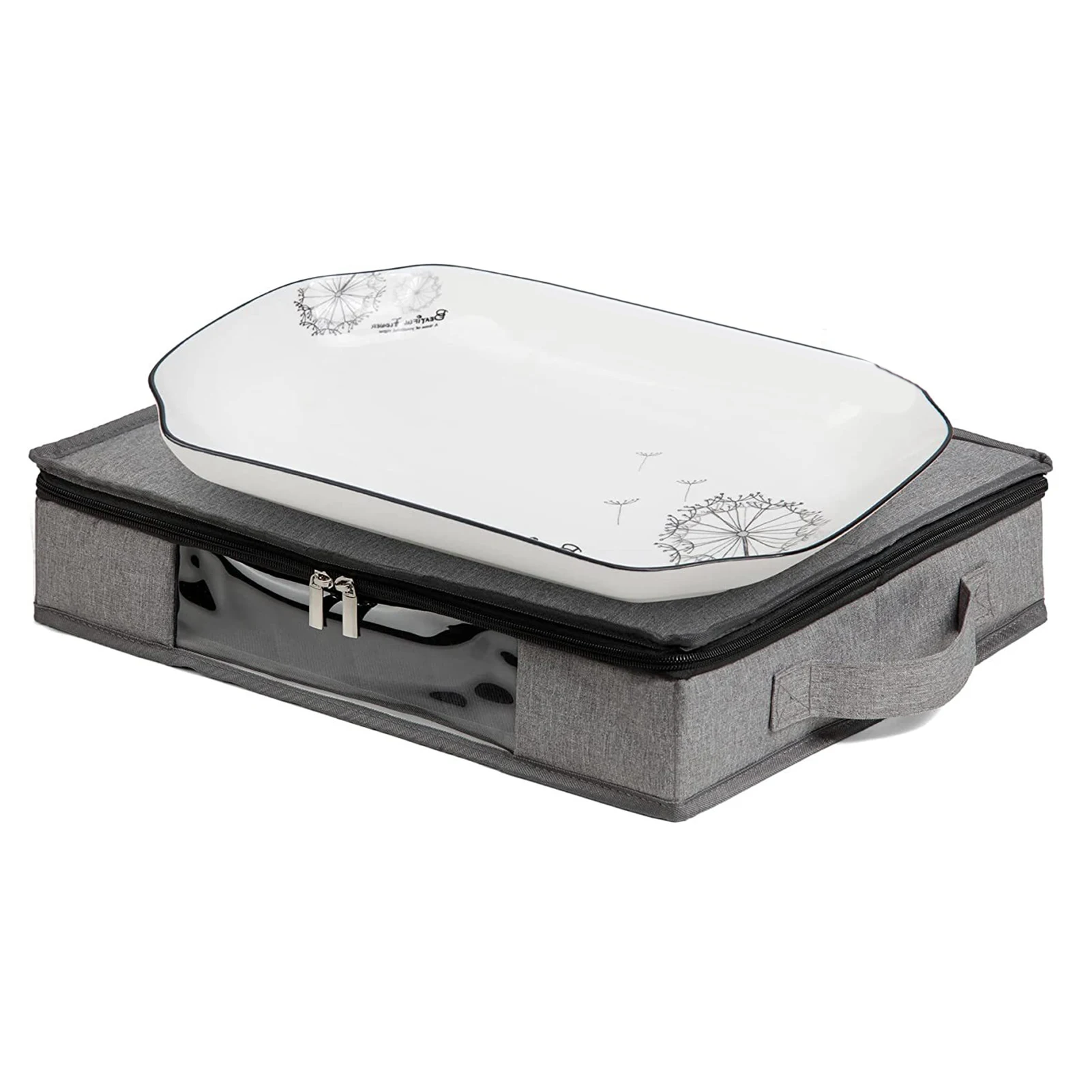 Platter Storage Case 17 X 13 X 3 In Large Platter Storage
