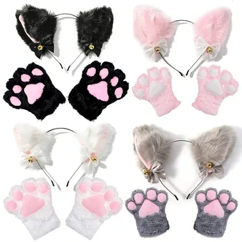 Cat Ear Headband & Claw Gloves Set 1