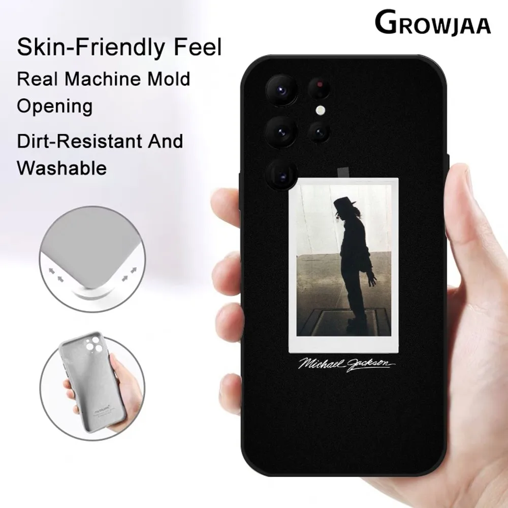 M-Michael Jackson Music Phone Case For Samsung Galaxy S25 S24 S22 S23 Ultra S21 S20 Plus 5G Protective Silicone Funda – Detail 12