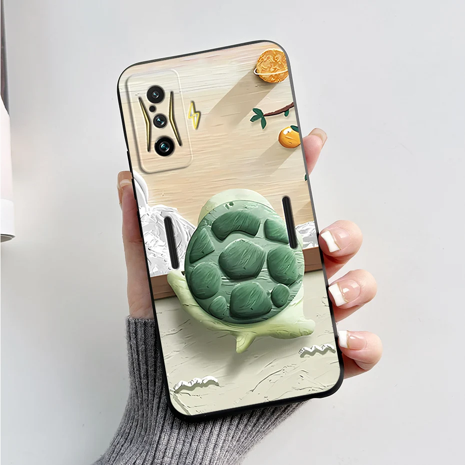 Silicone Soft Cartoon Frog Phone Case for Redmi K50 Gaming Edition