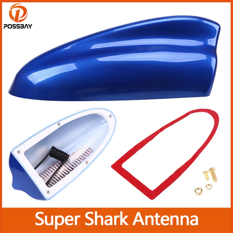 Super Car Shark Fin Antenna Auto Fm Radio Roof Sugnal Amplificatore Antenna Per Mini Cooper/Suzuki Swift/Hyundai/Kia/Mazda/Lada/Opel