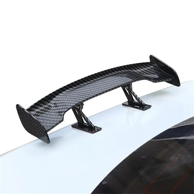 

Car Spoiler Wing Universal Mini Spoiler Tail Decorative Wing Mini Carbon Fiber Racing Rear Spoiler Small Wing For Automobiles