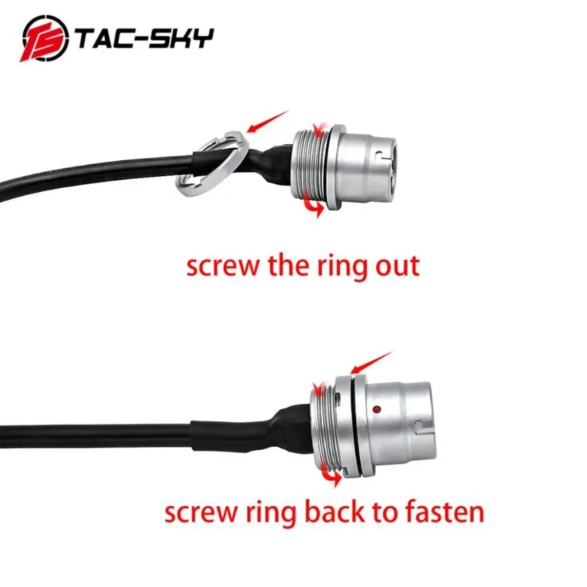 TAC-SKY 6-Pin PELTORPTT and PRC148/152 Walkie Talkie DIY Connector U 283 For AN/PRC 148 152 152A Walkie-Talkie Model Dummy Case