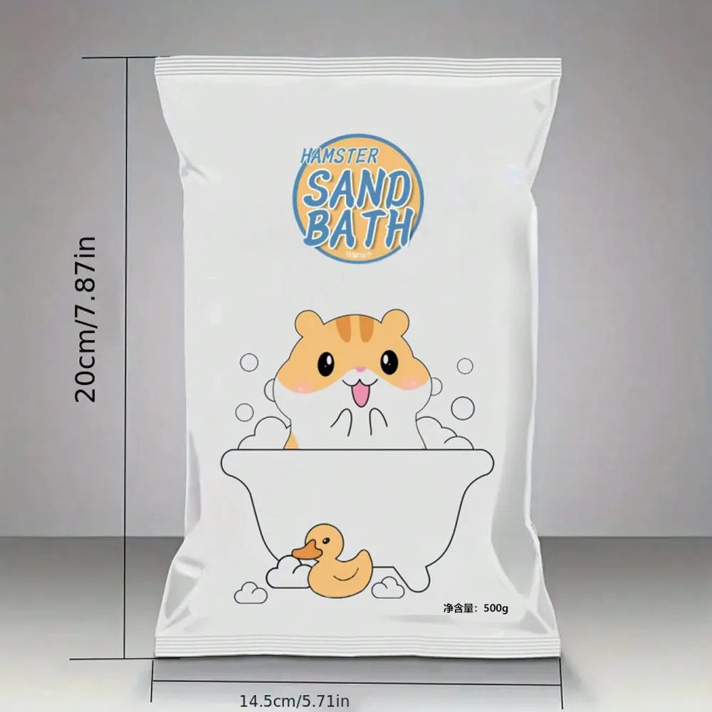 1 Bag Of 500g Small Pet Hamster Shower Sand, Hamster Shower Sand, Soft And Harmless Hamster Shower Supplies 2
