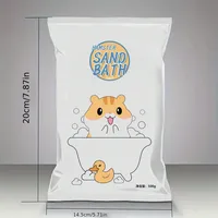 1 Bag Of 500g Small Pet Hamster Shower Sand, Hamster Shower Sand, Soft And Harmless Hamster Shower Supplies 2