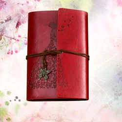 Carnet de notes rétro à feuilles mobiles, cadeaux d'anniversaire pour amis et enseignants (rouge), 1 pièce 