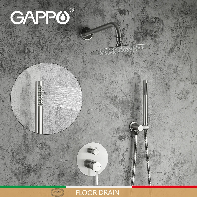 Gappo Concealed Shower System Set Showers Mixer Bathroom Faucet Luxury SPA Rainfall Cold Hot Bath Taps grifo chuveiro eletrico