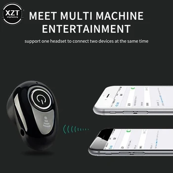 Mini Unsichtbare Ture Wireless Kopfhörer Noise Cancelling Bluetooth Kopfhörer Freihändiger Stereo Headset TWS Ohrhörer Mit Mikrofon — изображение 4