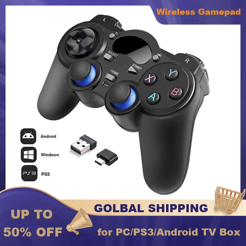 WirelessGamepadforPCLaptop24GGameControllerAndroidJoystick