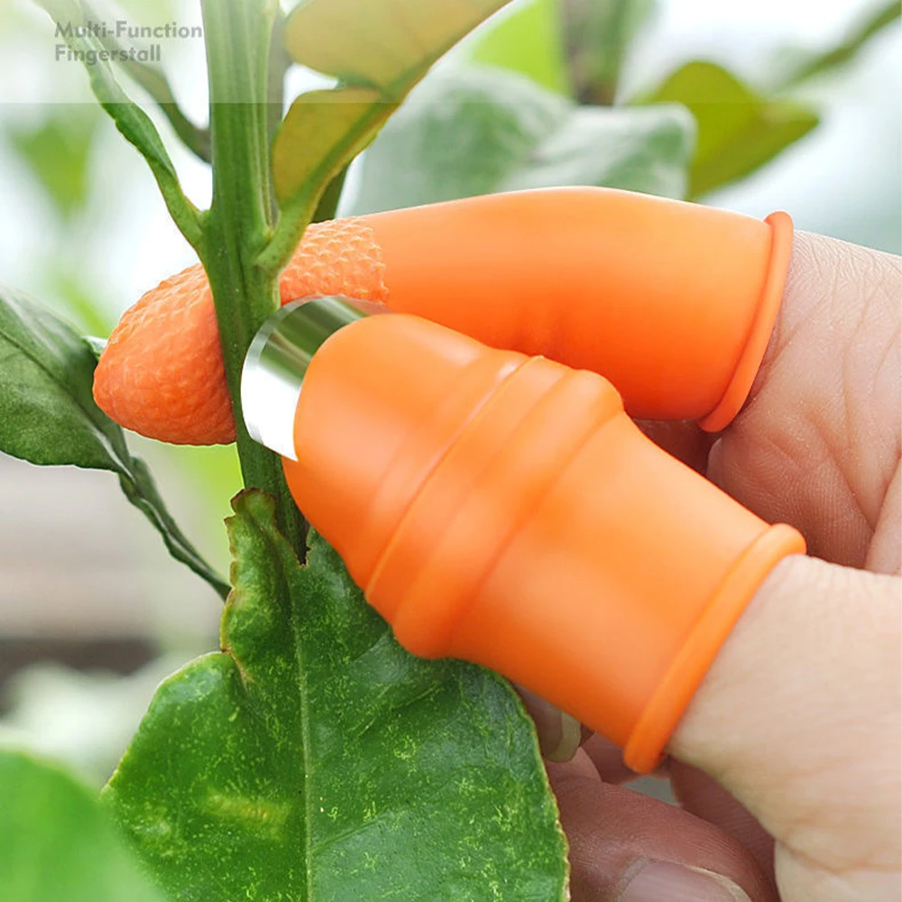 Thumb Knife Finger 2pc Farm for Fruit and Vegetable Fingertips Picker Thumb Knife Finger Guard Kitchen Accessories Garden Gloves