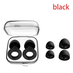 Soft Silicone Noise-Reducing Reusable Earplugs (Black)