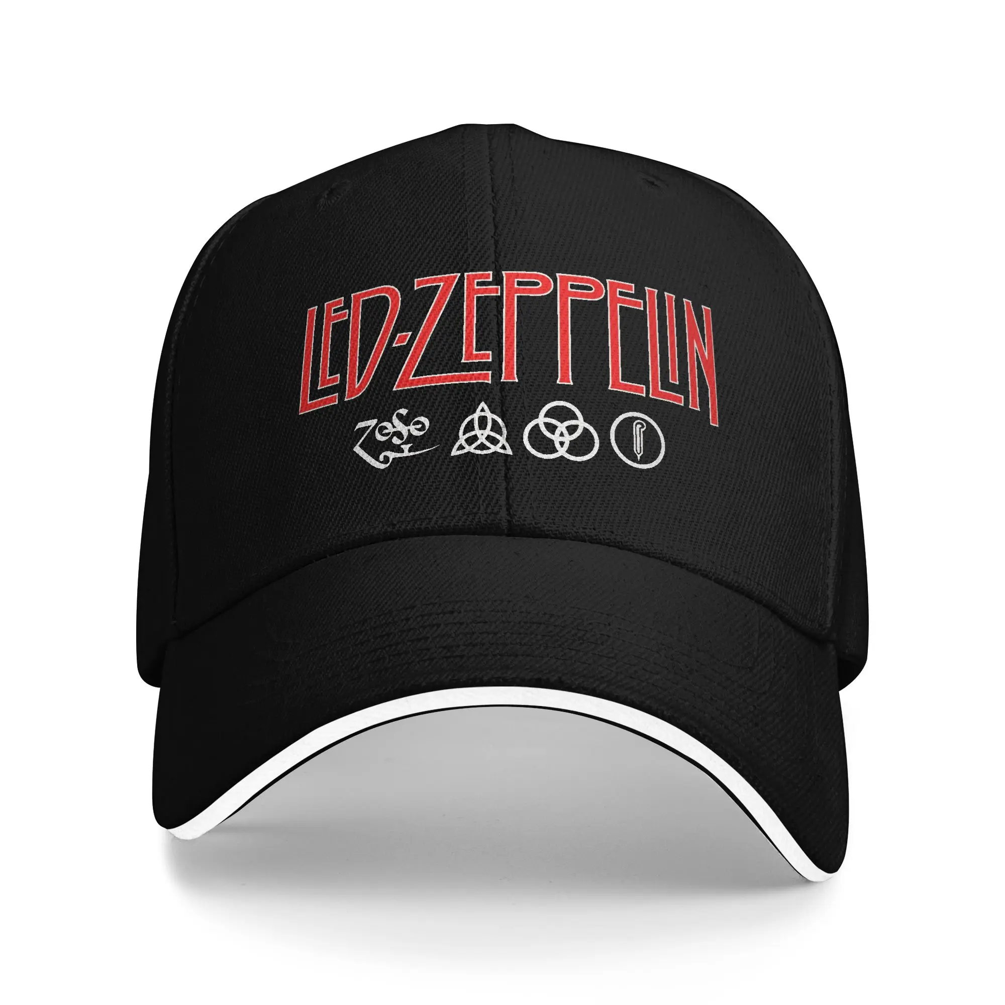 Led Zeppelin U.S. Tour 1975 Baseballkappe y2k Retro Unisex-Teenager-Trucker-Mütze Sonnenschutz-Design Outdoor-Gym-Baseballkappen