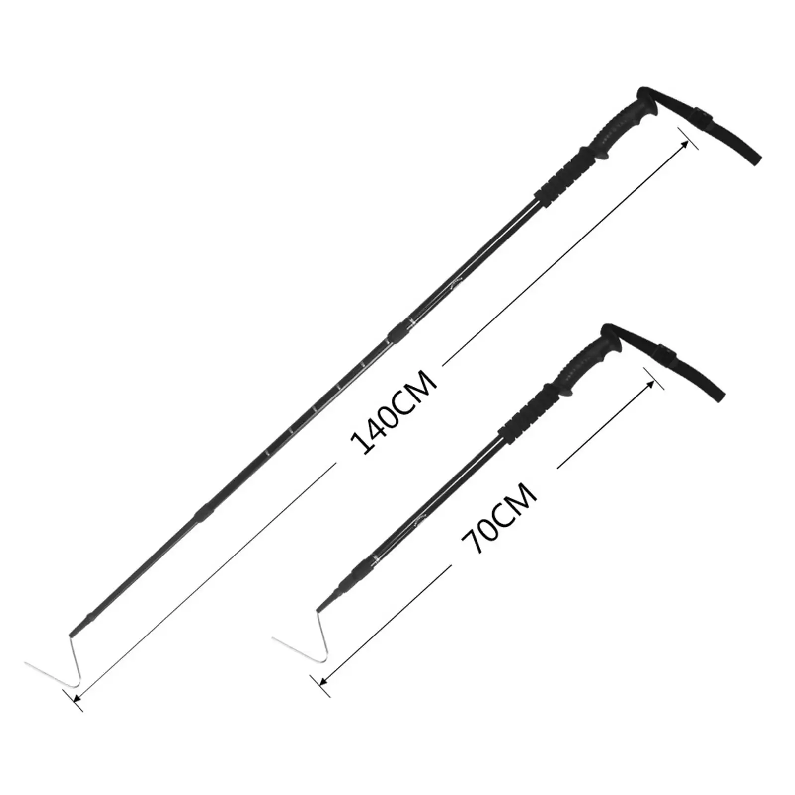 Telescoping Extensible Snake Hook Reptile Hook for , Rattlesnake, Small , & Handling