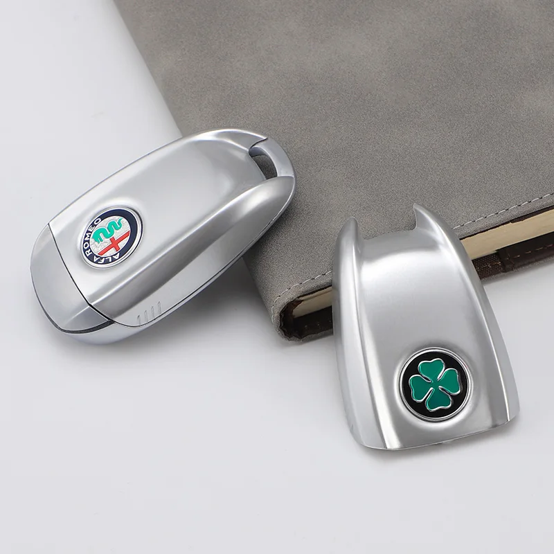 Alfa Romeo Luxury Car Key Cover Replacement - Premium Leather Finish