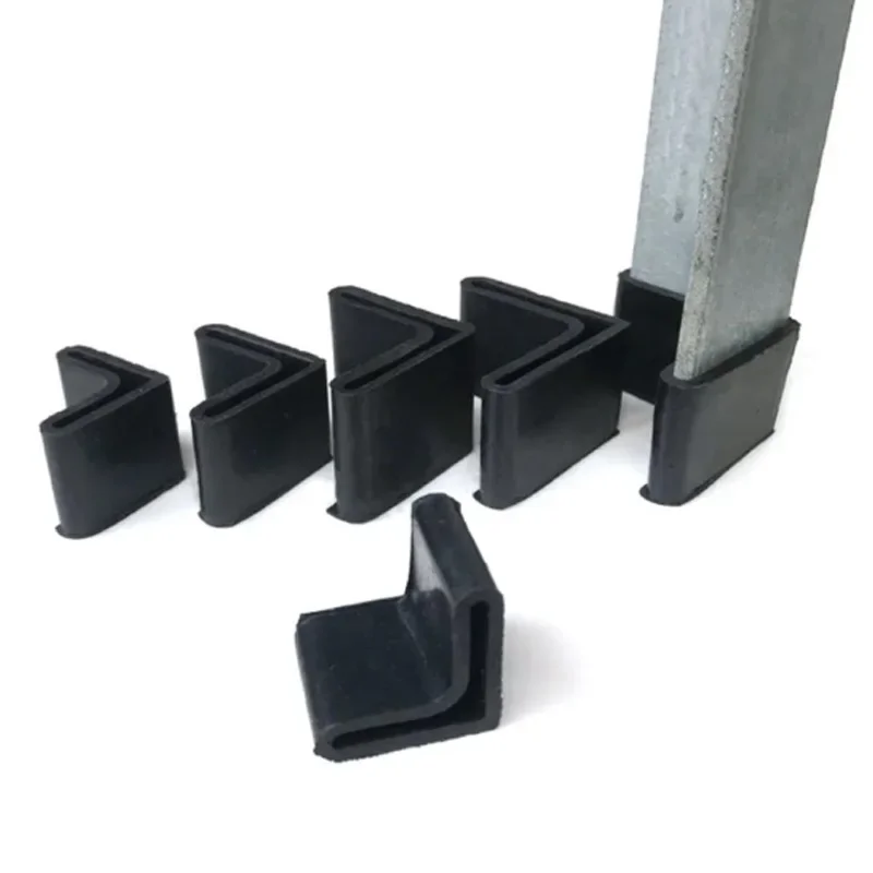 2/4/8 Pcs PVC Triangle Iron Foot Cover L Type Shelf Iron Bed Feet Pads Anti Scratch Non-Slip Base Foot Pad Protective