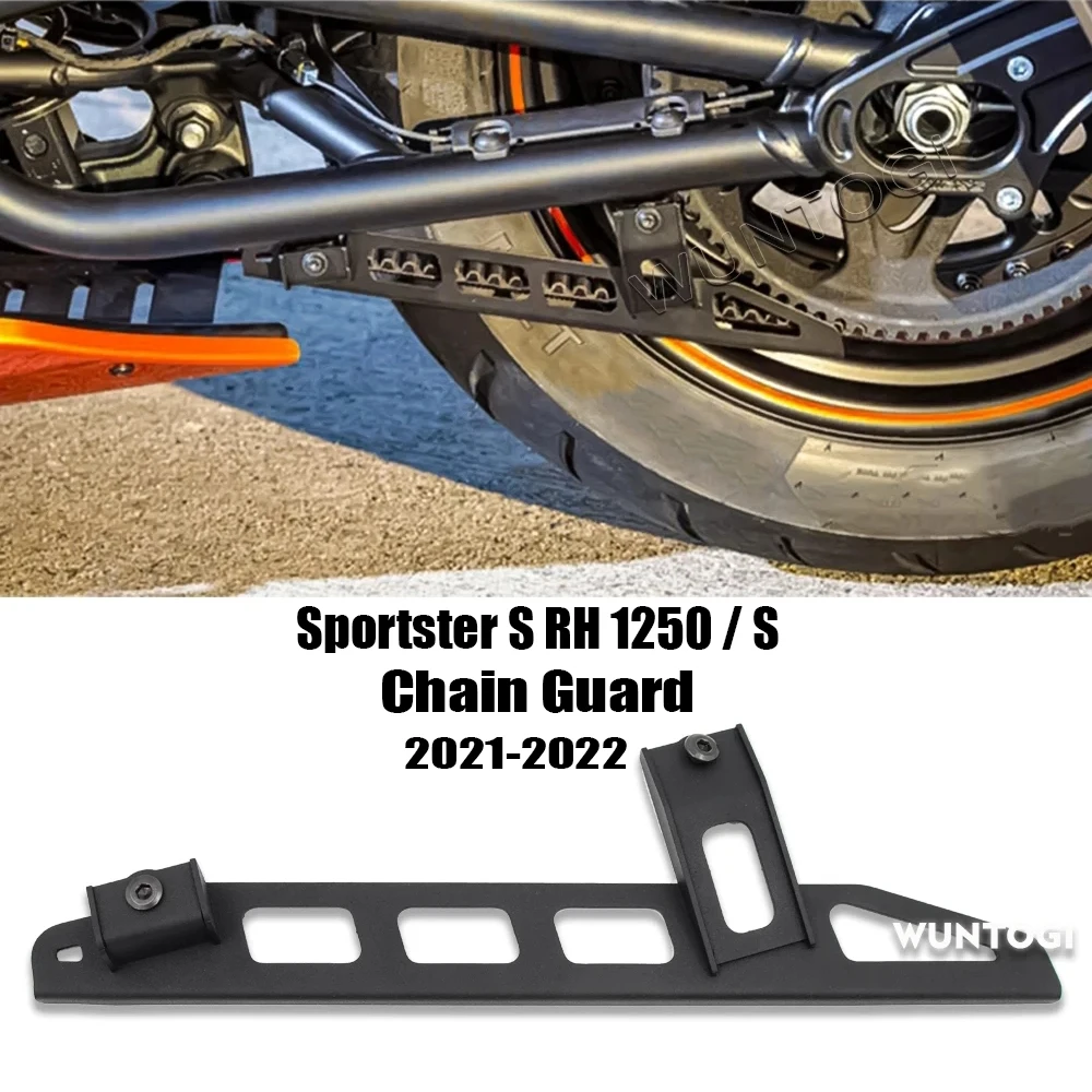 

Sportster S RH 1250 Motorcycle Upper And Lower Chain Guard Protects Chain Stabilizer For SPORTSTER S RH 1250 / S 2021-2022