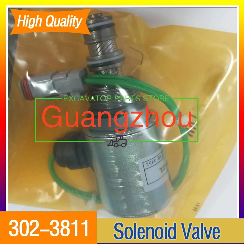 for 844H 854G D11 D11T D11R 24H 980G 990H Spare Parts 24V Solenoid Valve Assy 302-3811 3023811 Excavator Engine Accessories New