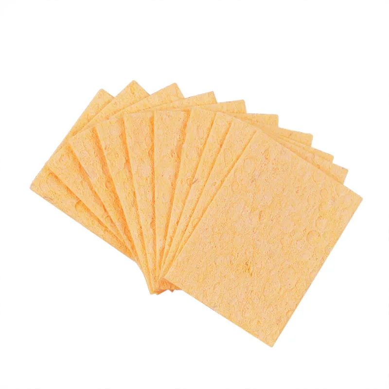 10pcs/set 50x35mm Solder Iron Tip Welding Pcb Cleaning Pads Heatstable