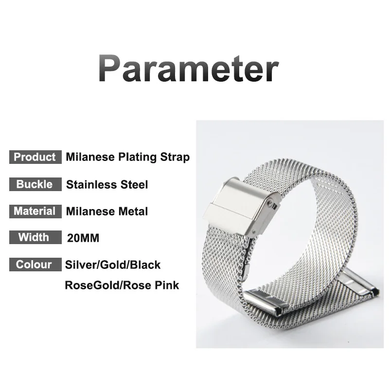 Enhanced Metal Strap with Case and Screen Protector for Active Bands and Lite Watchbands Bracelet