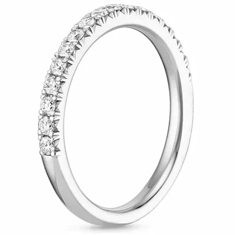 Six Prong Set Solitaire Diamond Creative Classic Silver Plated Engagement Ring Women's Jewelry silver ring silver rings silver heart ring silver cross ring silver rose ring silver plated ring