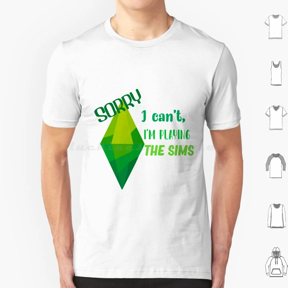 I Giochi Mi Giocano Maglietta Big Size 100% Cotone Sims The Sims Sims 4 Plumbob The Sims 4 Sims 3 The Sims 3 Giochi Gioco Sims 2