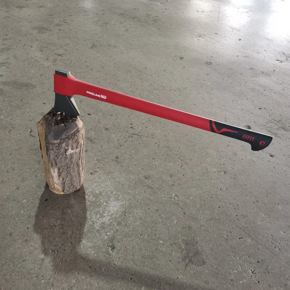 Garden Tools Axe 1500g Composite Handle 78cm Large Hatchet With Forged Steel For Felling Splitting