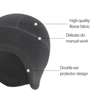 Fleece Earflap Hat Cycling Autumn Winter Skiing Soft Women Men Beanie Warm Mountaineering Windproof Hiking Commuting Unisex Cap 3