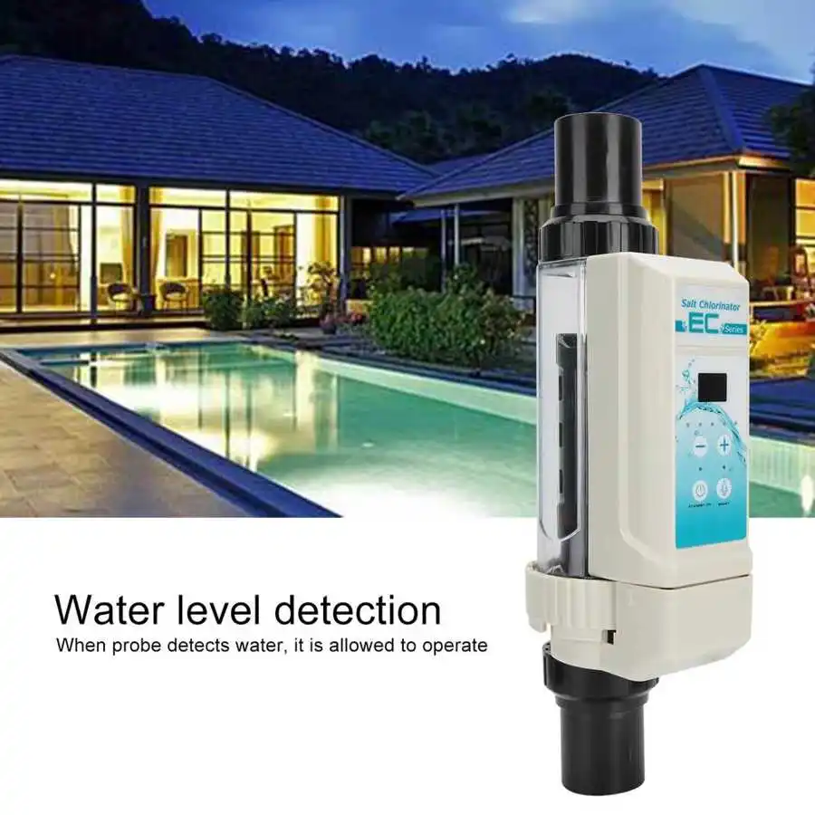 skimmer 8g/h 12g/h 16g/h 20g/h Saltwater Chlorine Generator Electrolysis Salt Chlorinator for Pool Hot Tub Spa 100-240V leaf For swimming pool accessory