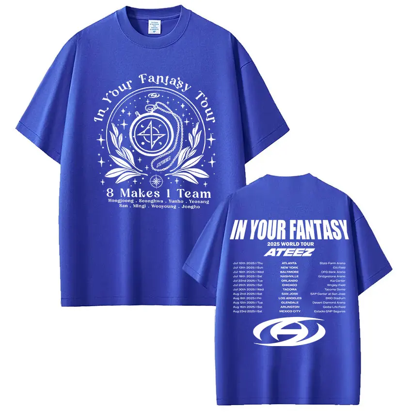 ATEEZ ソウルコン　IN YOUR FANTASY Tシャツ 韓国限定　新品 ATEEZ in Your Fantasy 2025 World Tour T-shirt Unisex
