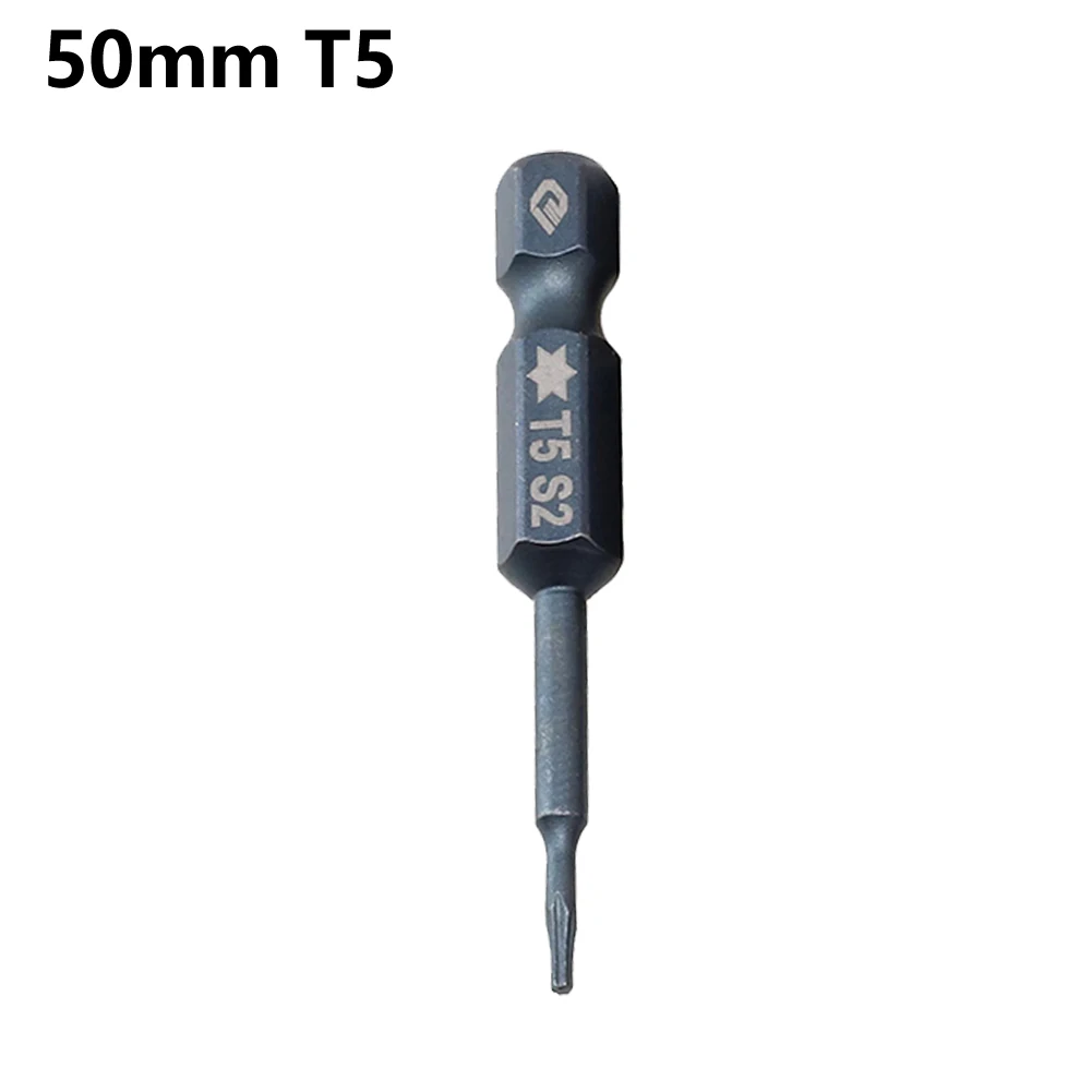 

1pc 50mm Blue Magnetic Torx Screwdriver Bits Long Magnetic Electric Screwdriver Bits Set Screwdriver Tools T10/T15/T20/T25/T30