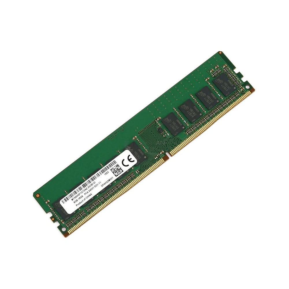 MT RAM 8G 8GB 1RX8 DDR4 PC4-2400 MTA9ASF1G72AZ-2G3B1 ECC UDIMM 메모리용, 1 개