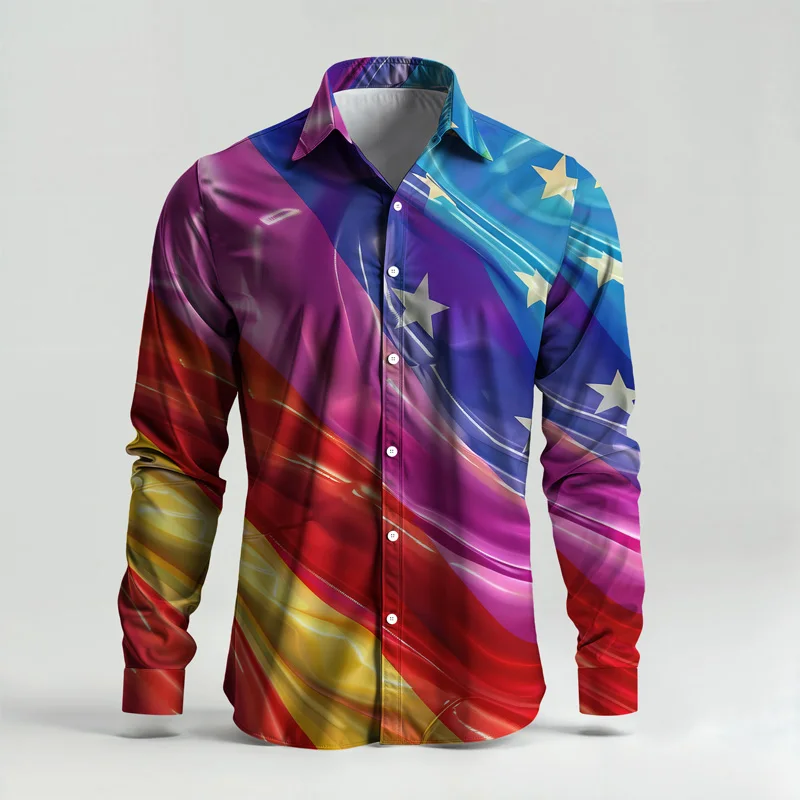 2025 New Style Spring Summer Men Shirt Set Brand Print Fashion Simple Two Piece Set Mens Luxury Lightweight Party Long Sleeves S_voghion.com
