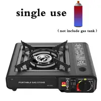 Portable Stove Durable 2900w Butane Gas Burner Stove for Outdoor Camping Bbq Cooking High-temperature Resistant Travel Cooker
