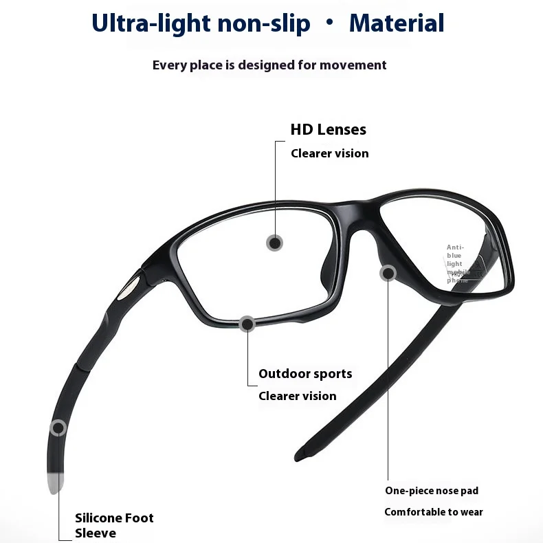 -50~ -75~ -400 Photochromic Color Myopia Glasses Ultra Light Version with Degree Anti Blue Light Flat Glasses Sunglasses Sports 2