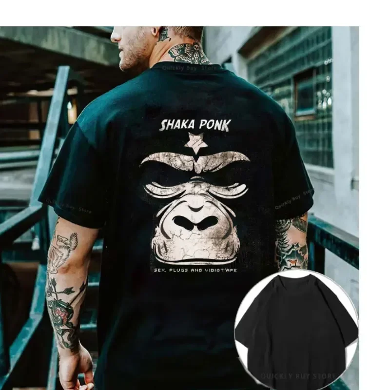 2023 New Shaka Ponk Fashion Woman Blouse Harajuku T-shirts Women's -shir T Shirt for Men Y2k Clothing Manga Graphic T-shirt Tops 4